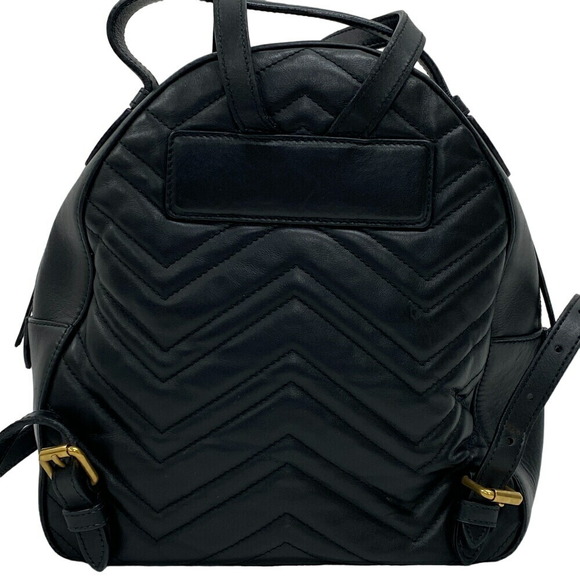 Gucci Black GG Marmont Backpack - Picture 1 of 13
